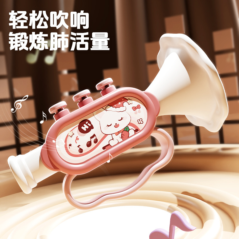 New Early Education Four-in-One Rattle Musical Instrument Toy suit Exercise Baby's Audiovisual Development Hand Drum