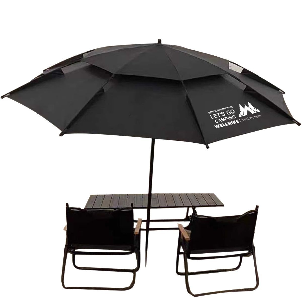 Wellhike Fishing Umbrella Large Fishing Umbrella Universal Crutch Sun Protection and Rainproof Outdoor Parasol Thickeneded Fishing Umbrella