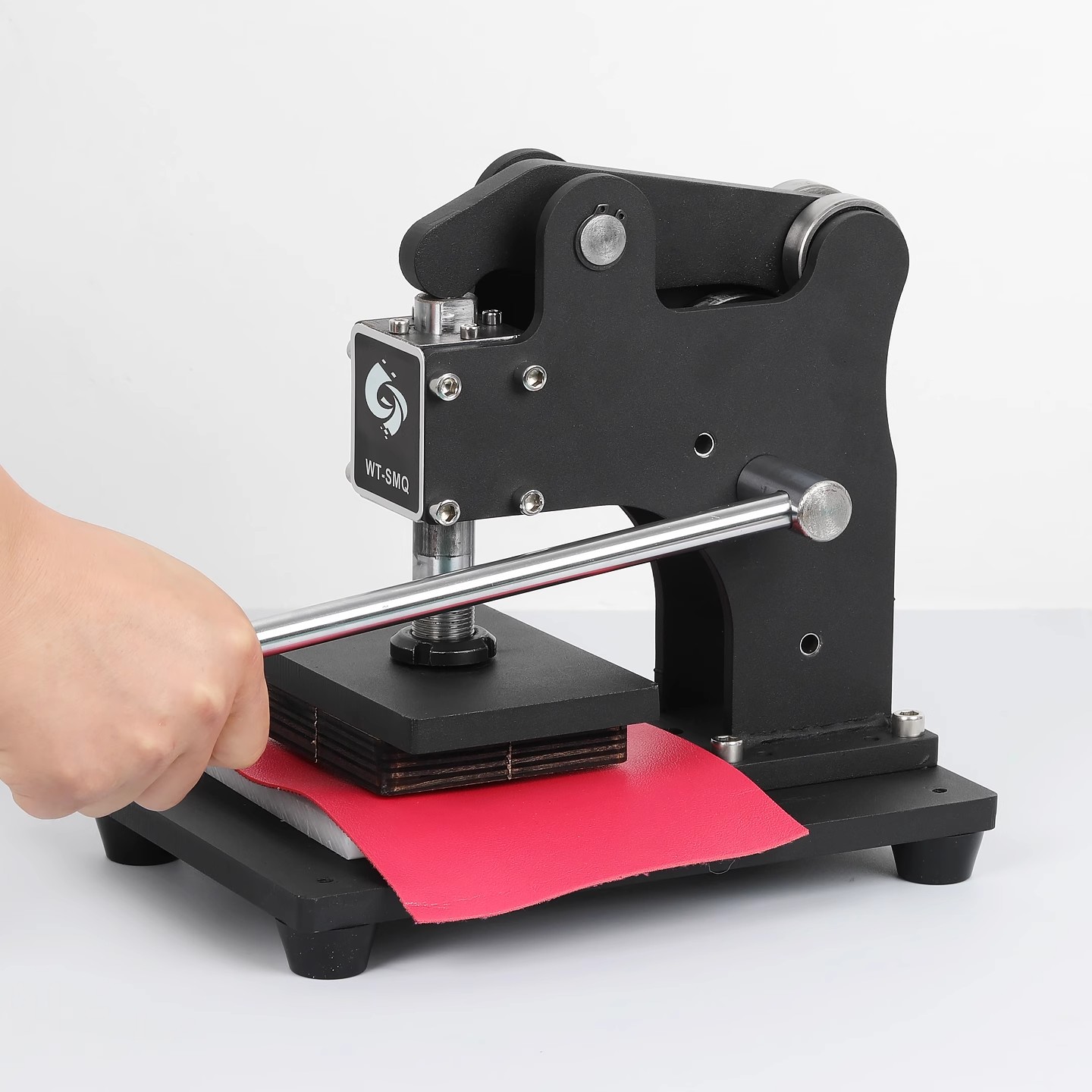 Manual Small Die-Cutting Machine Flat Press Punching Creasing Machine Leather Fabric Paper Sample Knife Mold Round Knife Cutting Machine