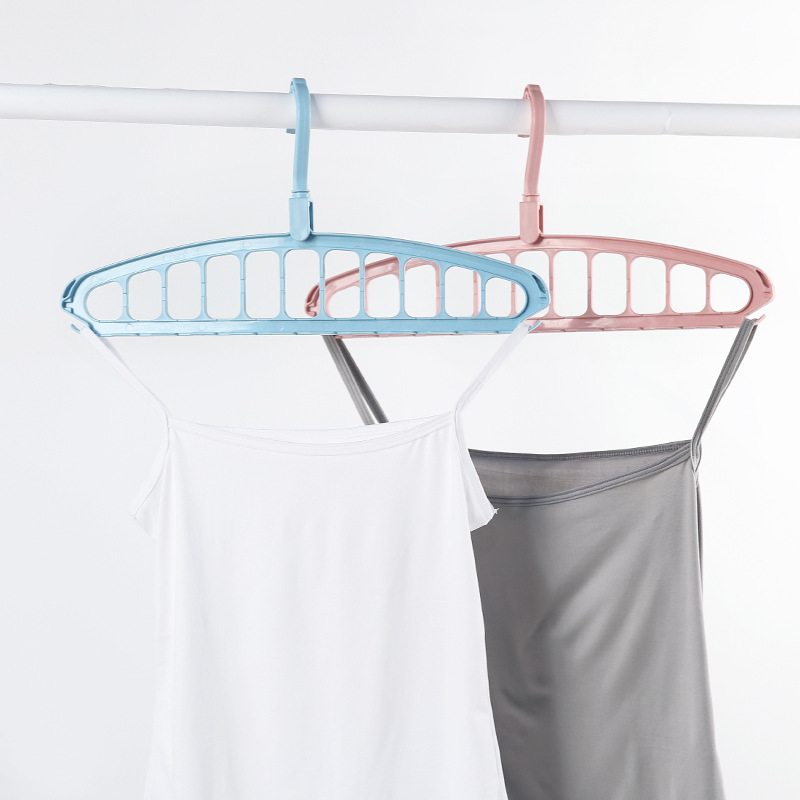 11-hole rotating inner hanger multi-functional creative storage folding rack multi-hole indoor clothes non-slip drying rack