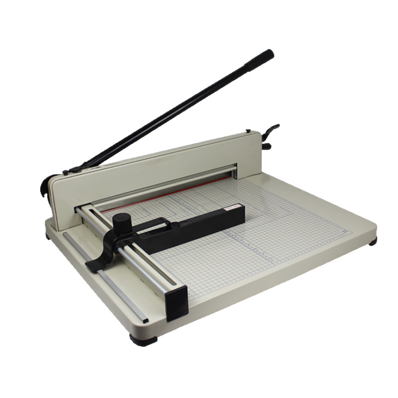 Paper Cutter A3 Thick Layer 858A3 Heavy-Duty Thick Layer Paper Cutter Paper Cutter Office Commercial Paper Cutter Steel Base