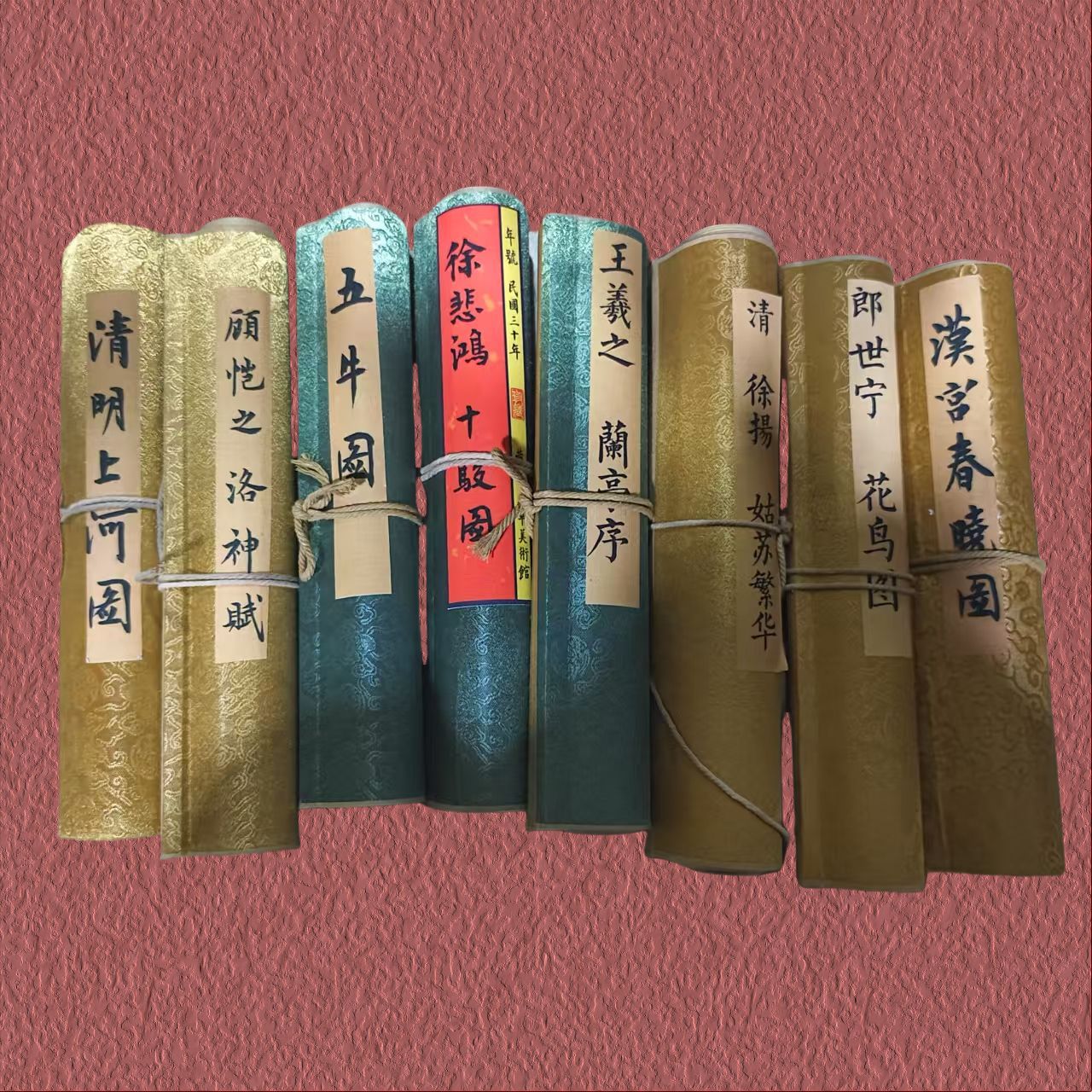 Antique Celebrity Calligraphy and Painting, Long Scroll Painting, Living Room Decoration Painting, Chinese Painting Collection