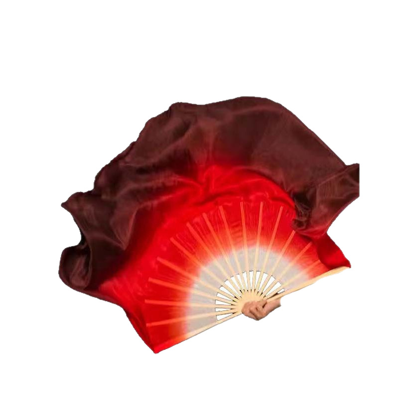 High-end New Style Dance Fan Chinese Style Red Gradient Adult Square Dance Yangko Fan Dance Fan Middle-aged Performance