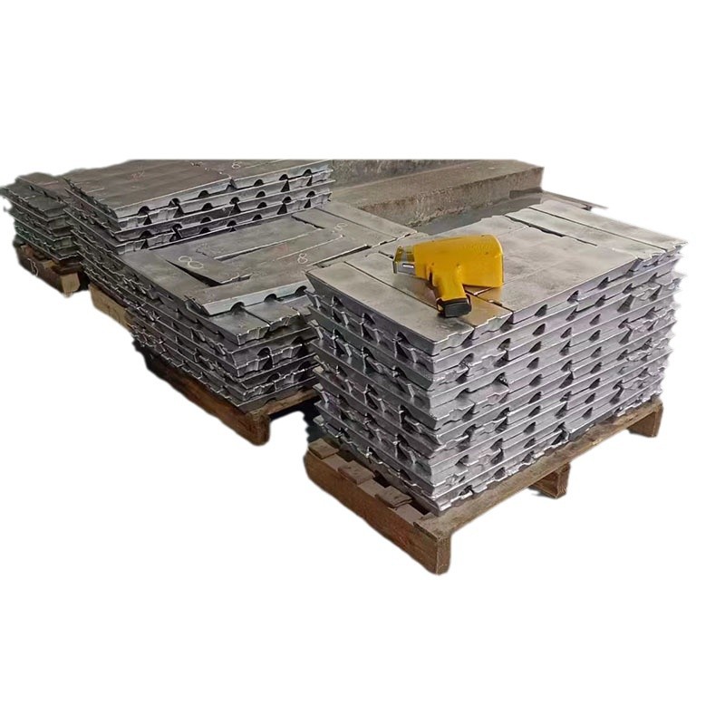 Factory Direct Sales Lead-Tin Alloy No. 6 Material Battery Lead Plate Anode Lead-Antimony Tin Alloy High Antimony 12% Lead Ingot