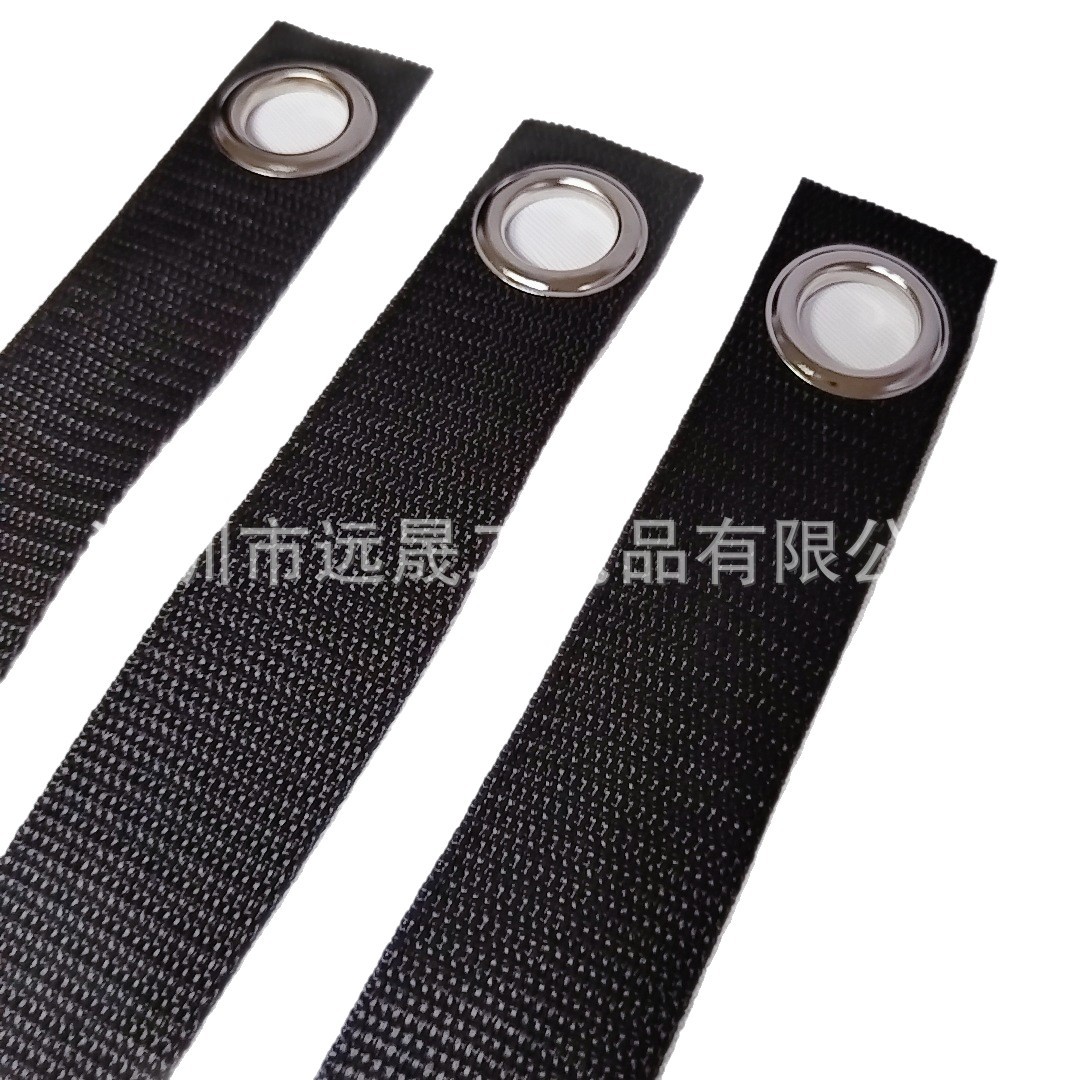 Furniture Anti-Tip Strap Factory Cross-Border Hot Sale 3.8cm Windproof Anti-Tip Binding Fixing Strap Eyelet Webbing Perforated