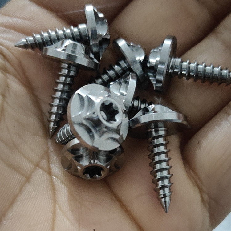 Titanium Alloy Self-Tapping Screws M5*18 Specifications Optional Colorful Self-Tapping Screws Pan Head Inch Screws