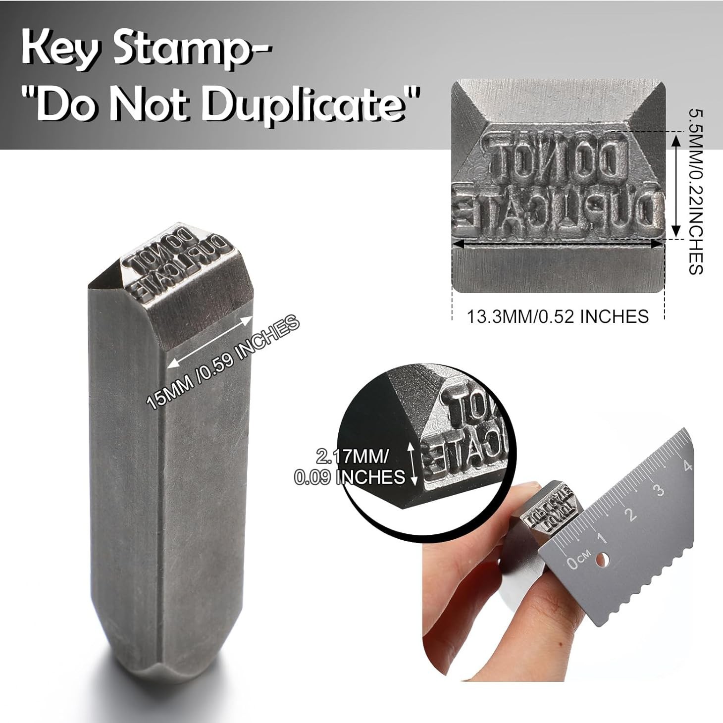 Steel Stamp Letter Punch Key Stamping Tool Do Not Duplicate