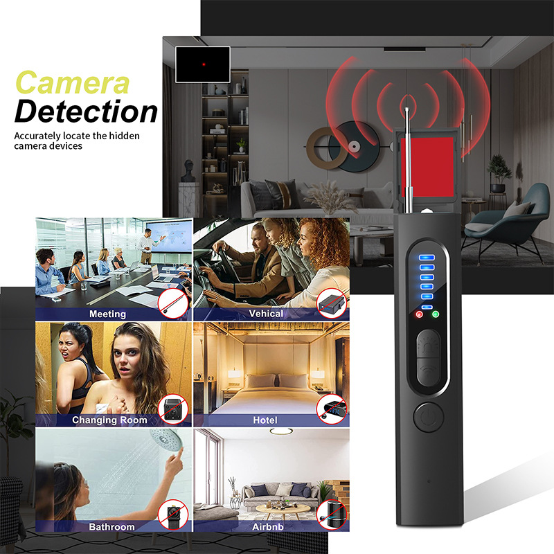 X13 Camera Detector Gps Car Positioning Scanning Detector Anti-Candid Camera Wave Listening Anti-Surveillance Smart Signal
