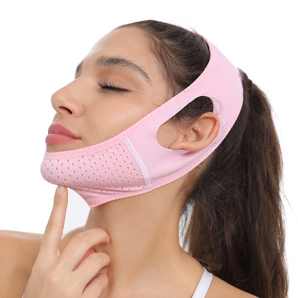Face shaping bandage lifting and tightening to improve the facial double chin gravity face holder tightening beauty v face mask