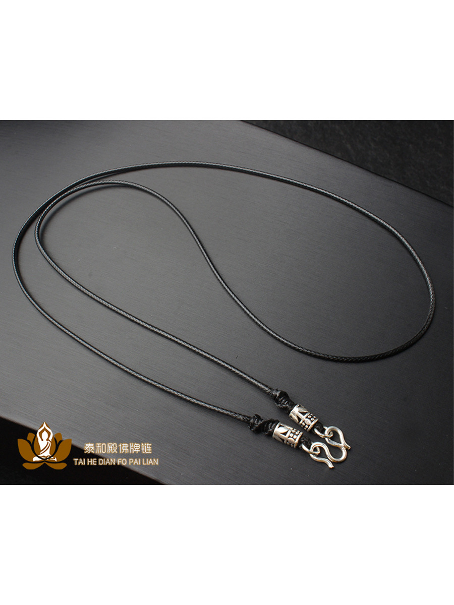 Цепочка с амулетом Будды, ручная работа, серебро S925