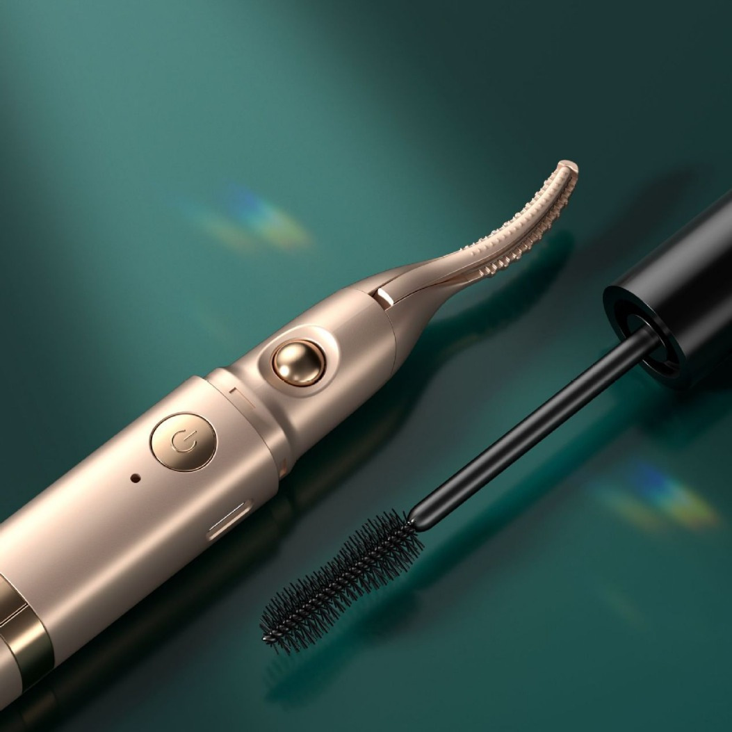 Electric Eyelash Curler, Electric Eyelash Curler, Long-Lasting Styling Eyelash Curler, Eyebrow Trimmer, Two-In-One New Model