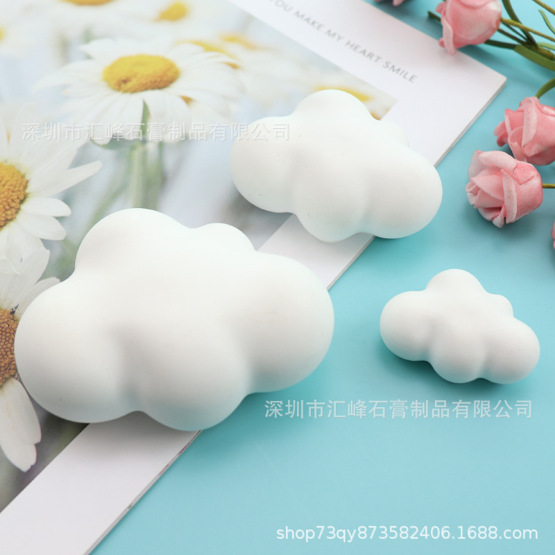 Автомобильный ароматизатор в форме облака, гипсовый камень, воздуховод, оптовая продажа, креативный ароматизатор, 3D подвеска, белый