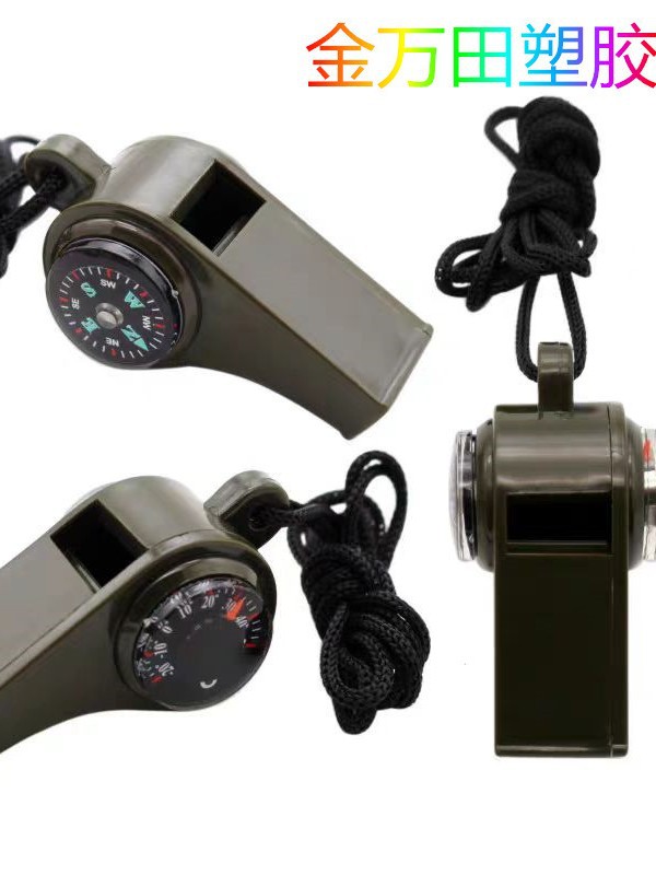 Портативный паракордовый свисток три в одном для кемпинга с компасом и термометром