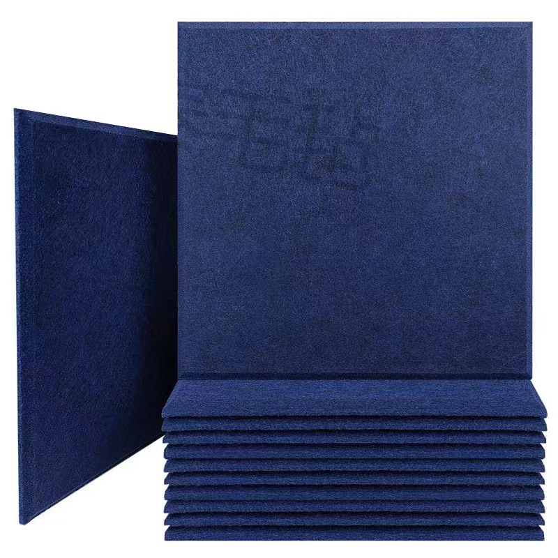 Cross-border 12-piece polyester fiber sound-absorbing board cork board substitute office sound-absorbing noise reduction factory wholesale