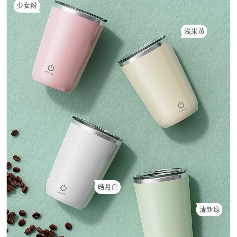 New automatic coffee mixing cup in stock wholesale lazy magnetic charging electric stainless steel water cup