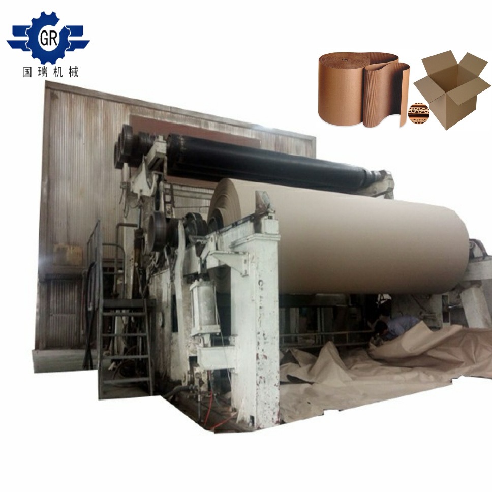 Gr-1880 Corrugated Paper Making Machine Waste Paper Recycling Equipment Production Cardboard Carton Complete Set of Machines