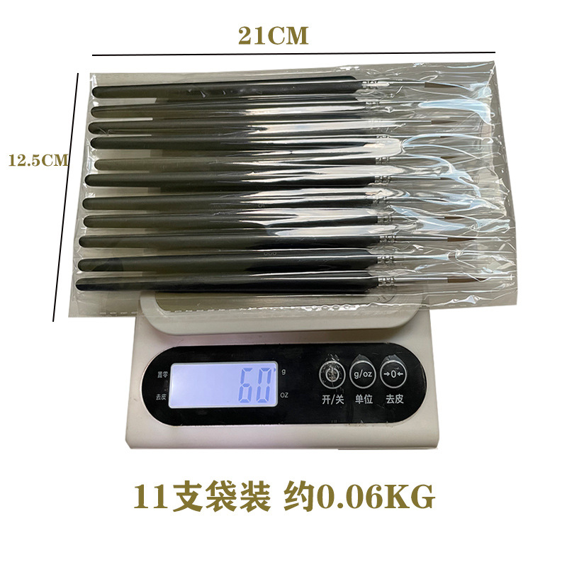 Art Goulien Brush Wolfhair Gouache Stroke Oil Painting Special suit Traditional Chinese Painting Brush Propylene Nail Pen Wooden Pole