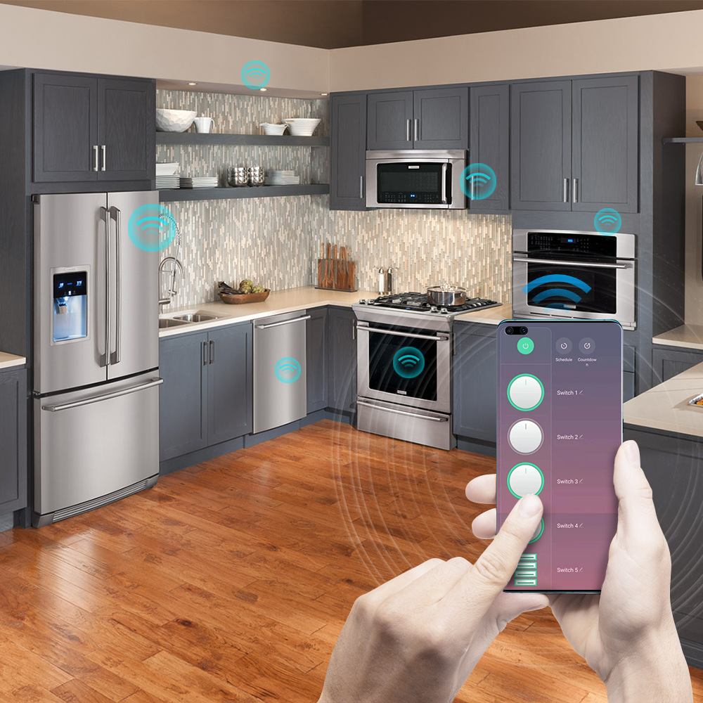 European Standard Round Hole Graffiti Wifi Smart Plug-In Timing Switch Socket Graffiti Smart USB Charging Sub-Control Plug-In