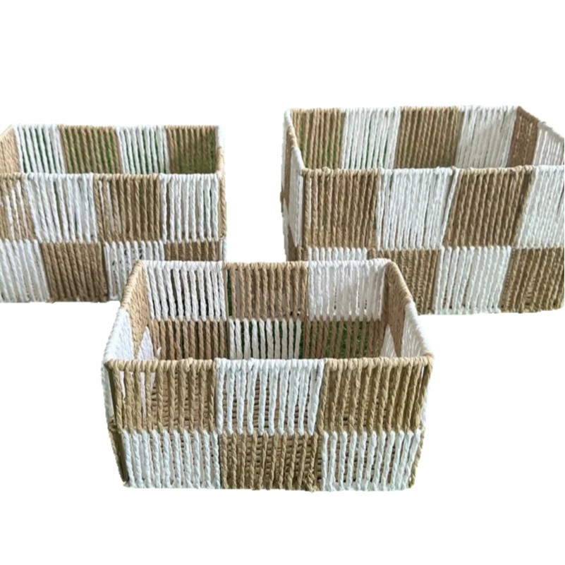 Simple Entryway Living Room Hotel Homestay Rope Weaving Creative Paper Rope Storage Creative Storage