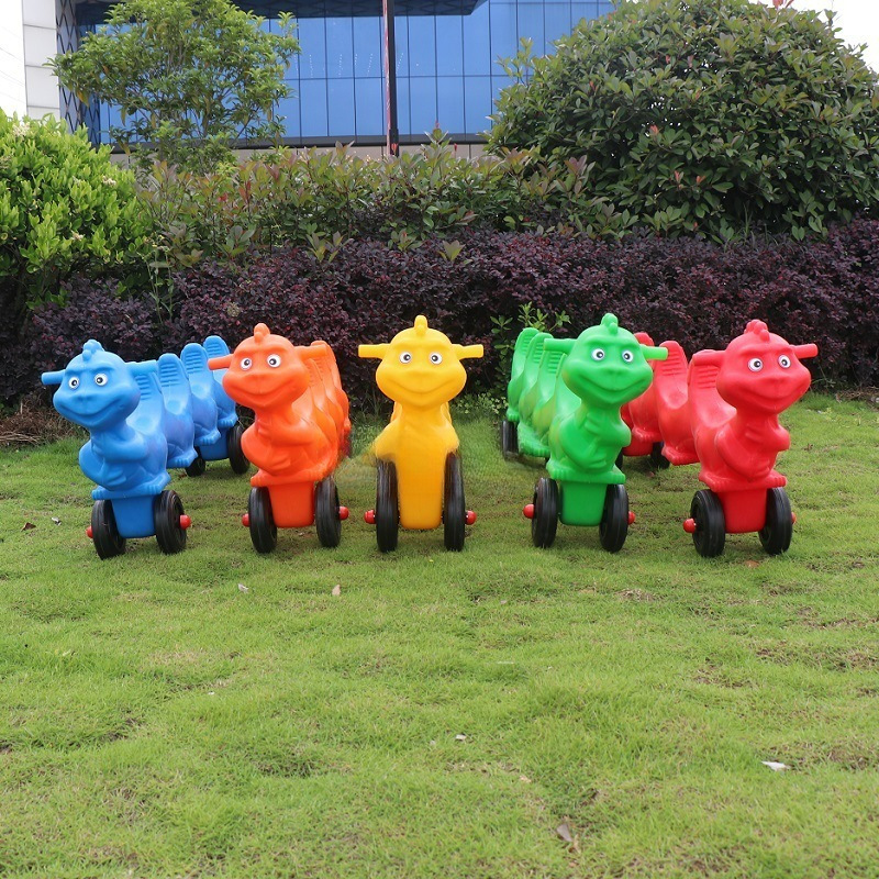 Outdoor Dragon Boat Racing Car Children's Moped Can Turn Four-Person Scooter Toy Kindergarten Multi-Person Cooperation Car