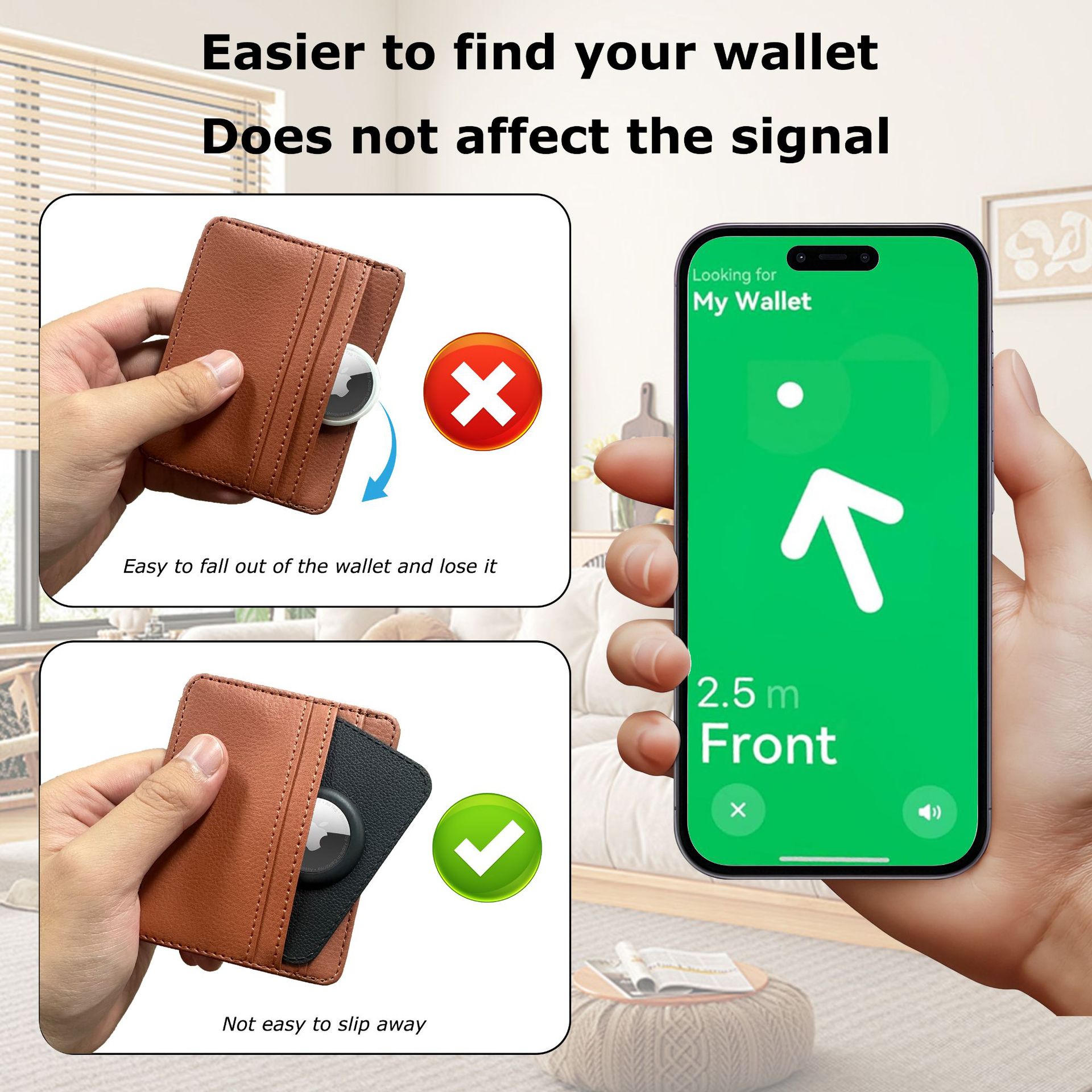 Suitable for Apple Airtag Card Protective Cover Apple Anti-Lost Device Leather Card Holder Soft Rubber Ultra-Thin Card Protective Cover