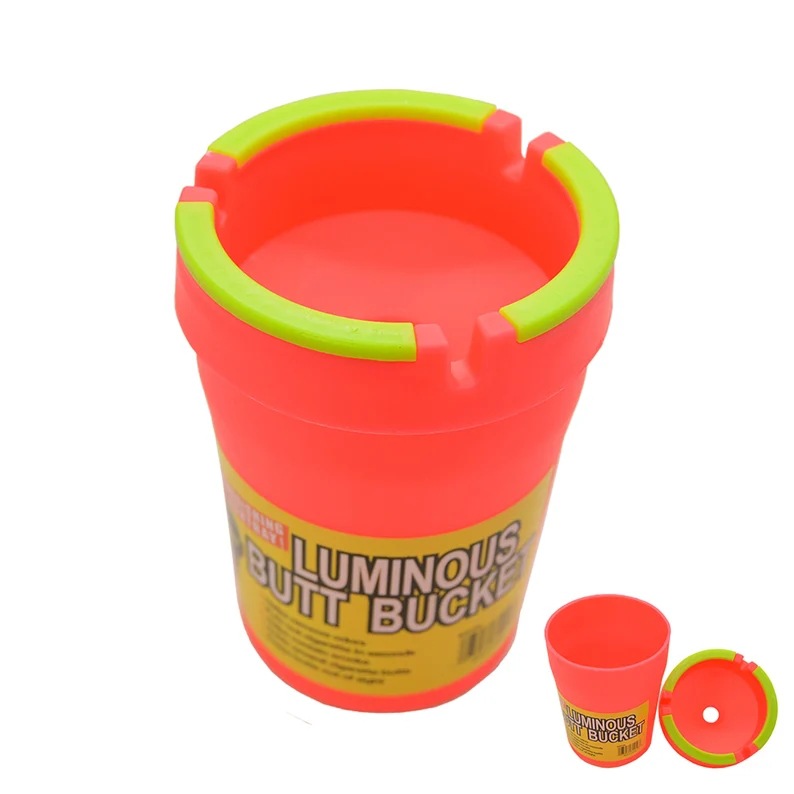 Cross-border Hot Sale Car Luminous Ashtray Portable Ashtray Creative Funnel Plastic Ashtray Ashtray