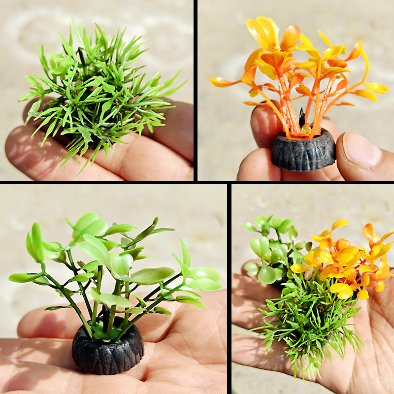 Мини аквариум для домашних животных, микроландшафт, зеленое искусственное растение, трава, коробка для разведения тарантулов, ландшафтный дизайн, коробка для прыгающих пауков, оптовая продажа