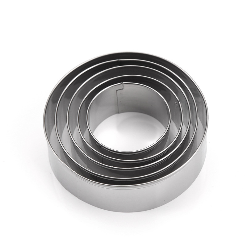 430 Stainless Steel Round Mold Dumpling Mold Biscuit Mold Baking Mold DIY Rice Mold Cake Mold