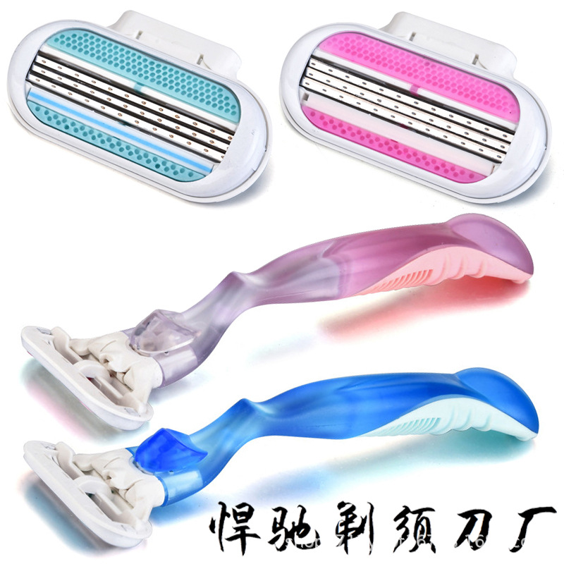 Женская бритва Hachi Classy Blade, трёхслойное лезвие, старомодная бритва