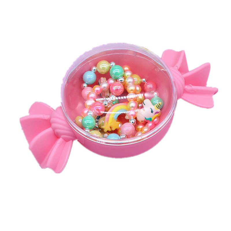 New Children's Necklace Bracelet Cross Border Cute Unicorn Rainbow Necklace Girls' Jewelry Set