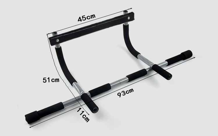 Door horizontal bar indoor fitness equipment exercise arm punch-free pull-up trainer household single rod wholesale