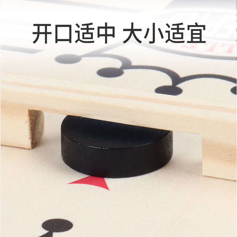 Wooden Catapult Chess Two-In-One Board Game Double-Player Battle Toy Parent-Child Interaction Large Catapult Chess Cross-Border Tabletop