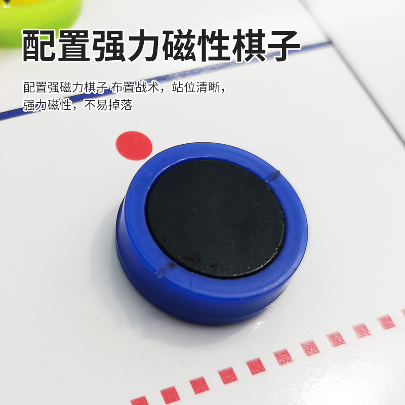 Three-fold ice hockey tactical plate color folding coach plate leather teaching plate magnetic with pen coach plate 2.5 fold