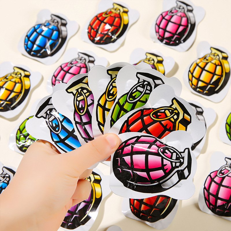 Tiktok same style toy simulation self-explosion grenade small fried bag prank whole person toy scare bag wholesale