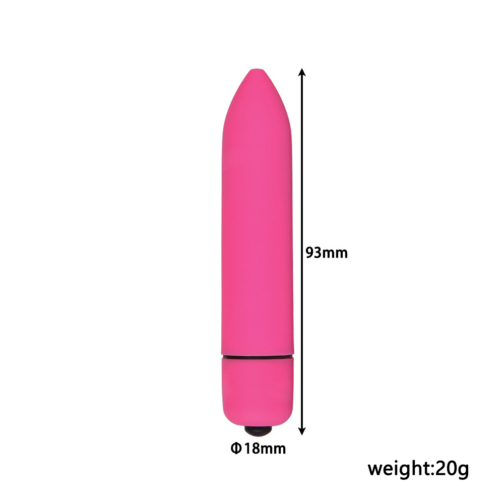 10-Frequency Pointed Frosted Bullet  Female Masturbation  Adult Sex Toys Wholesale Foreign Trade Supply