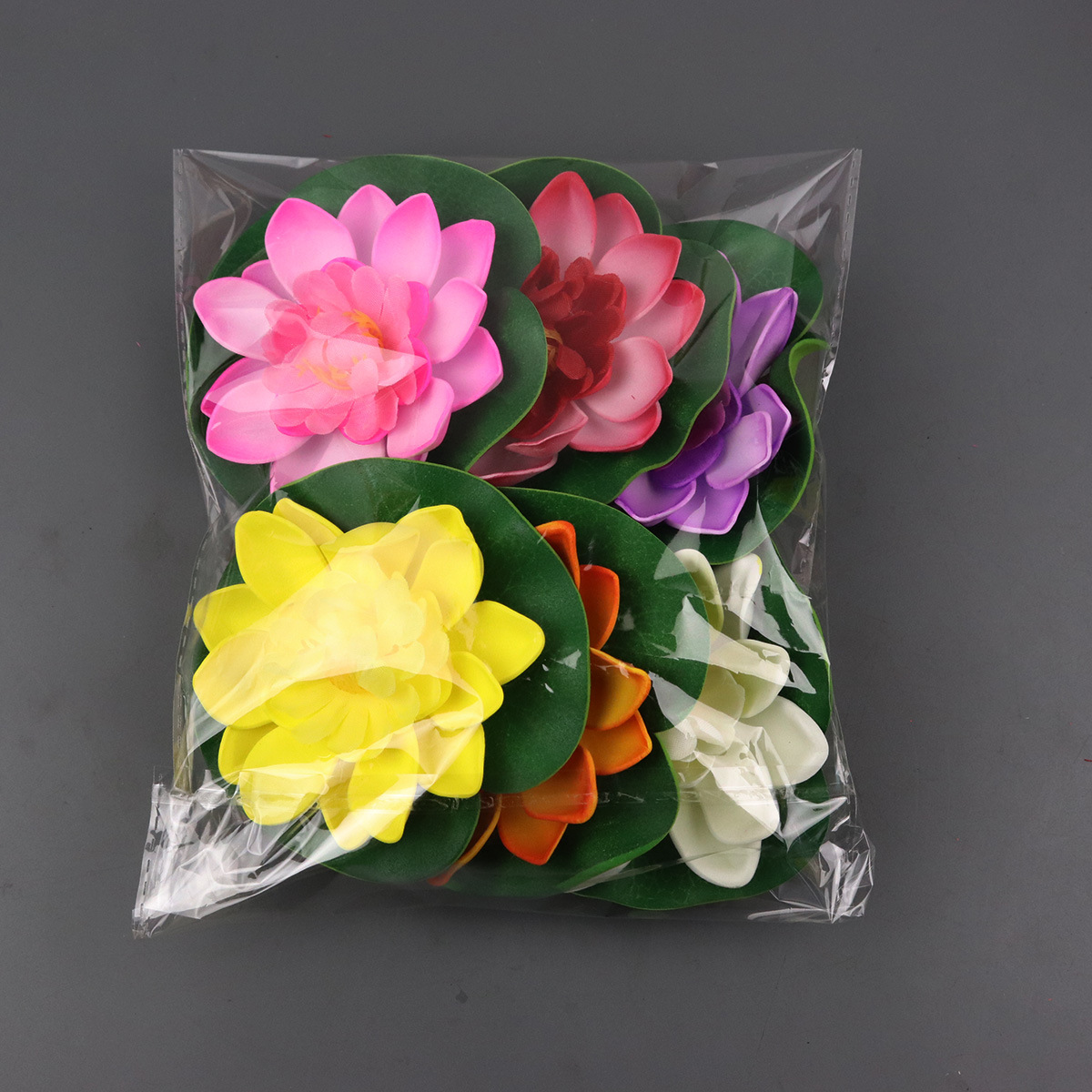 Simulation lotus 10cm water lily fake dance props pool decoration lotus cross-border for fish tank Buddhist temple offerings