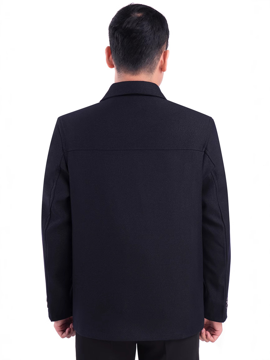 Middle-Aged and Elderly Spring and Autumn Men's Jackets, Casual Tops, Button-Down Lapel Jackets, Daddy Clothes, New Chinese Style