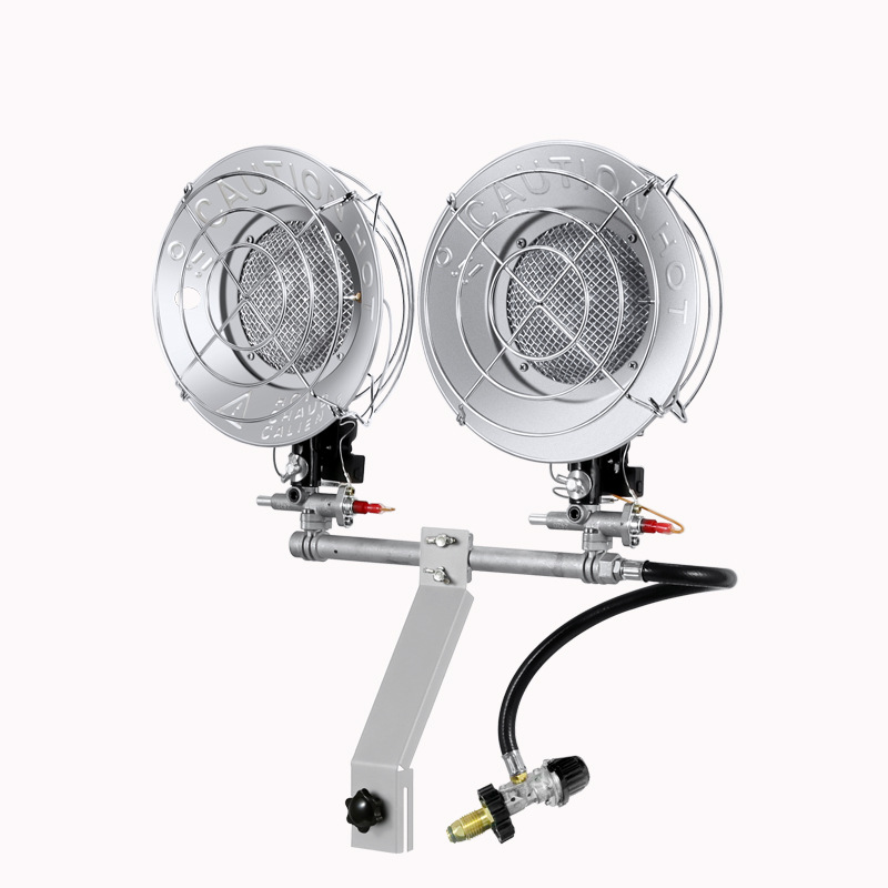 Cross-Border American Double-Head Outdoor Heating Stove Camping Style Camping Style Heating Artifact Portable Gas Small Sun Ice Fishing