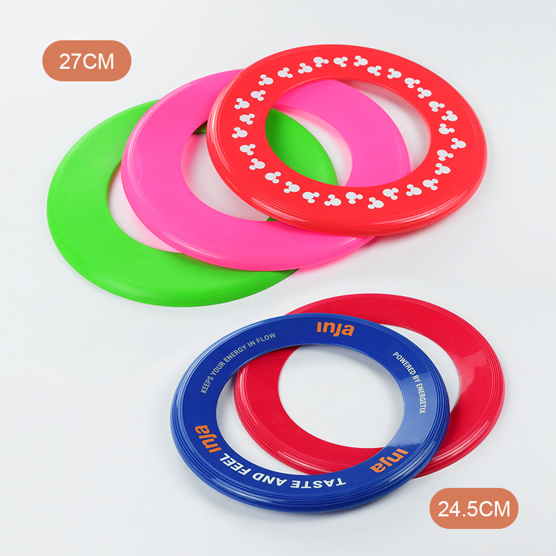 Plastic Loop Soft Frisbee Game Gift Event Outdoor Beach Game Boomerang Hollow Frisbee in stock