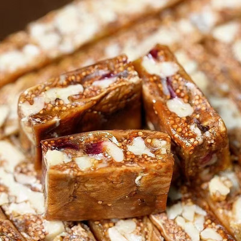 Free Shipping Dried Figs Black Sesame Walnut Sandwich Pie Walnut Kernel Sesame Pastry Independent Package Drop Shipping