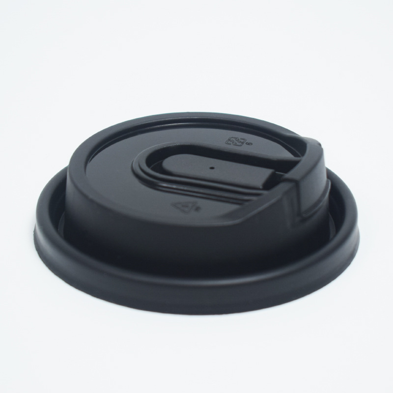 Renbo leak-proof paper cup cover direct drink milk tea cup cover 90 caliber U-shaped multi-functional cover thickened split hot drink cup cover