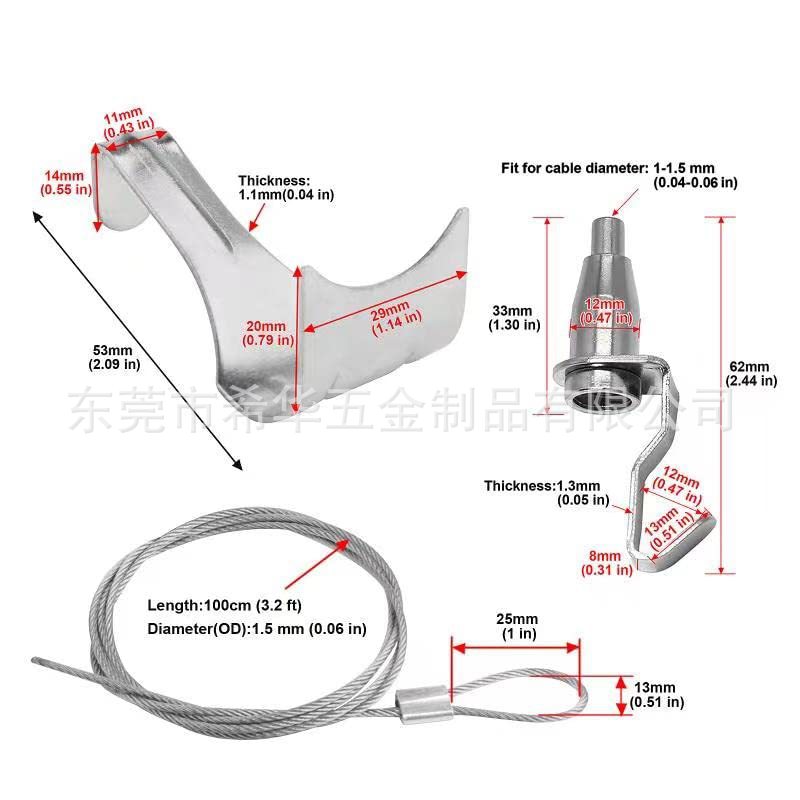 Cross-border Steel Wire Hanging Rope Hanging Hanging Hanging Hanging Hanging Hanging Hanging Hanging Hanging Hanging Hanging Accessories for Art Exhibition
