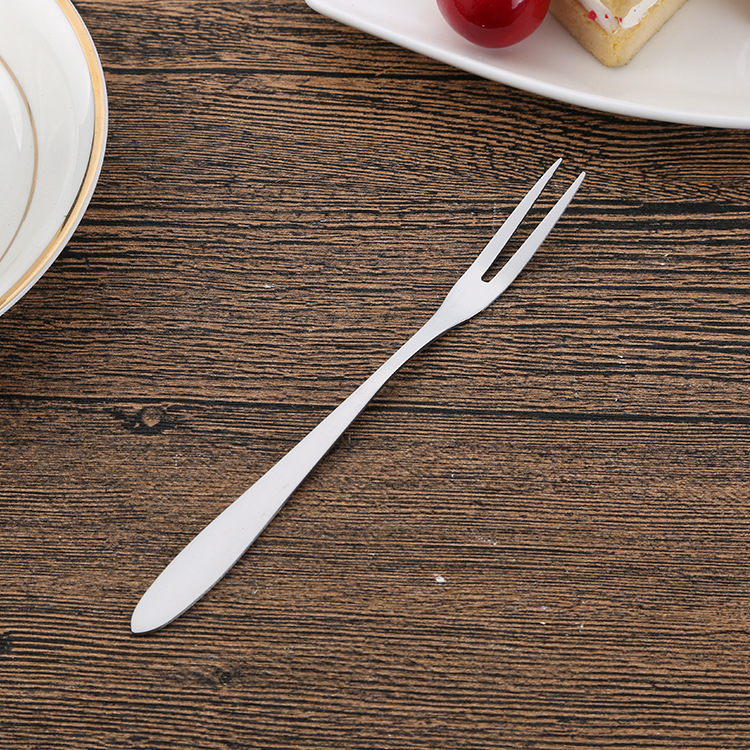 Home Restaurant Western Food Stainless Steel Creative Fruit Fork Ice Cream Fork Small Fork Cake Stainless Steel Fork Batch