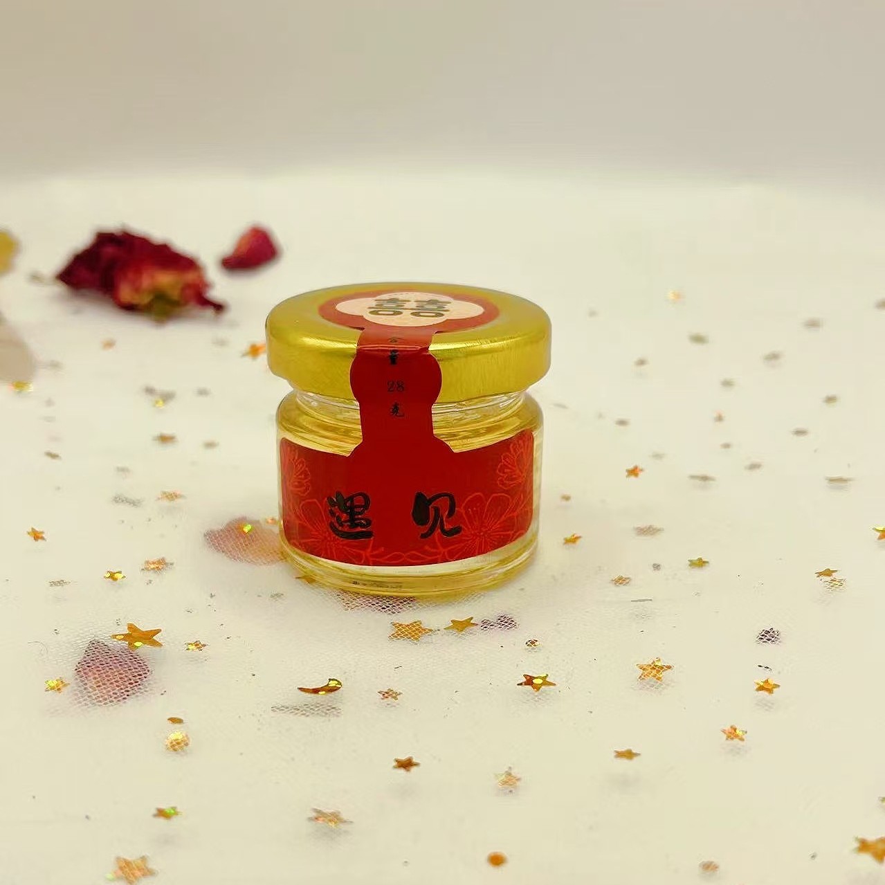 Honey bee exhibition Xu 28g honey jar wedding wedding wholesale hand gift small bottle wedding gift honey drink