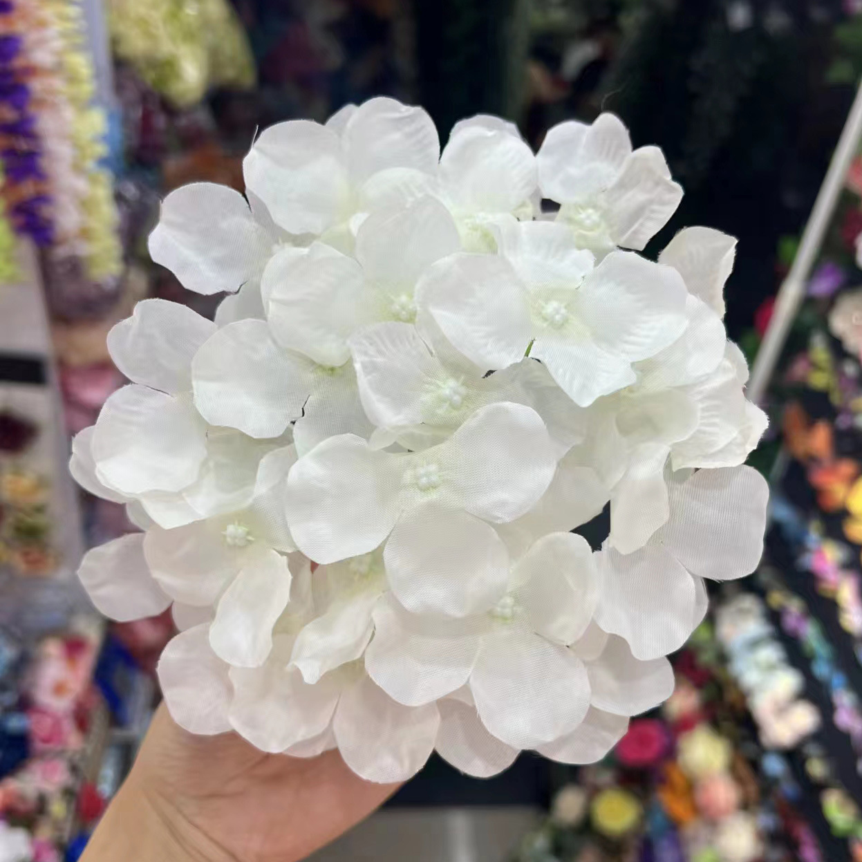 Artificial Hydrangea DIY Flower Heads 27 for Wedding Scene Decoration, Wedding Decoration, Photography Bouquet Wholesale, Aisle Flower Arrangement Wreath