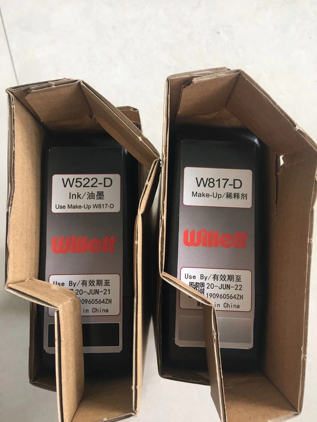 Willett Power Diluent 630/650 Inkjet Printer Special Consumables Solvent Thinner W817D