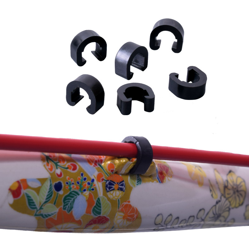 Bicycle C-Shaped Buckle Front Fork Cable Wire Mountain Bike Rack Transmission Cable Tube Brake Oil Pipe Fixed Buckle Cable Buckle