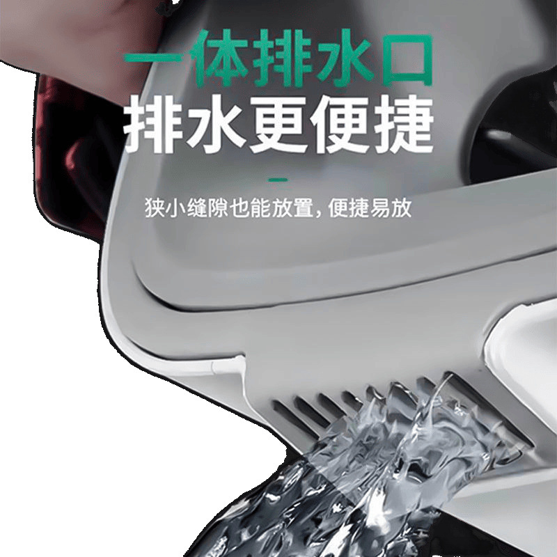 Thickened Lazy Hand-Washable Mop for Home Use, Scraper Mop Bucket, Flat Mop, One-Swipe Clean