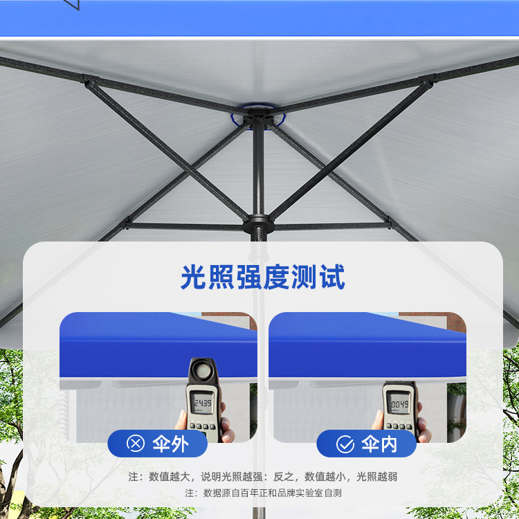 Outdoor Stall Large Umbrella Advertising Umbrella Sunscreen Rainproof Sunshade Umbrella Four Corner Umbrella Courtyard Umbrella Square Market Stall Umbrella