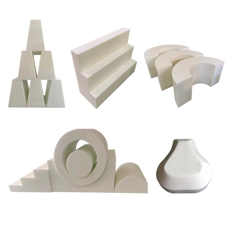 Factory high density high resilience sponge pu foam polyurethane packaging lining with deep processing special-shaped cutting sponge